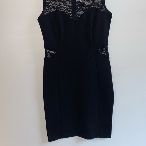 Forever New womens black stretch lace bodycon mini party cocktail dress size 10 - Picture 7 of 15